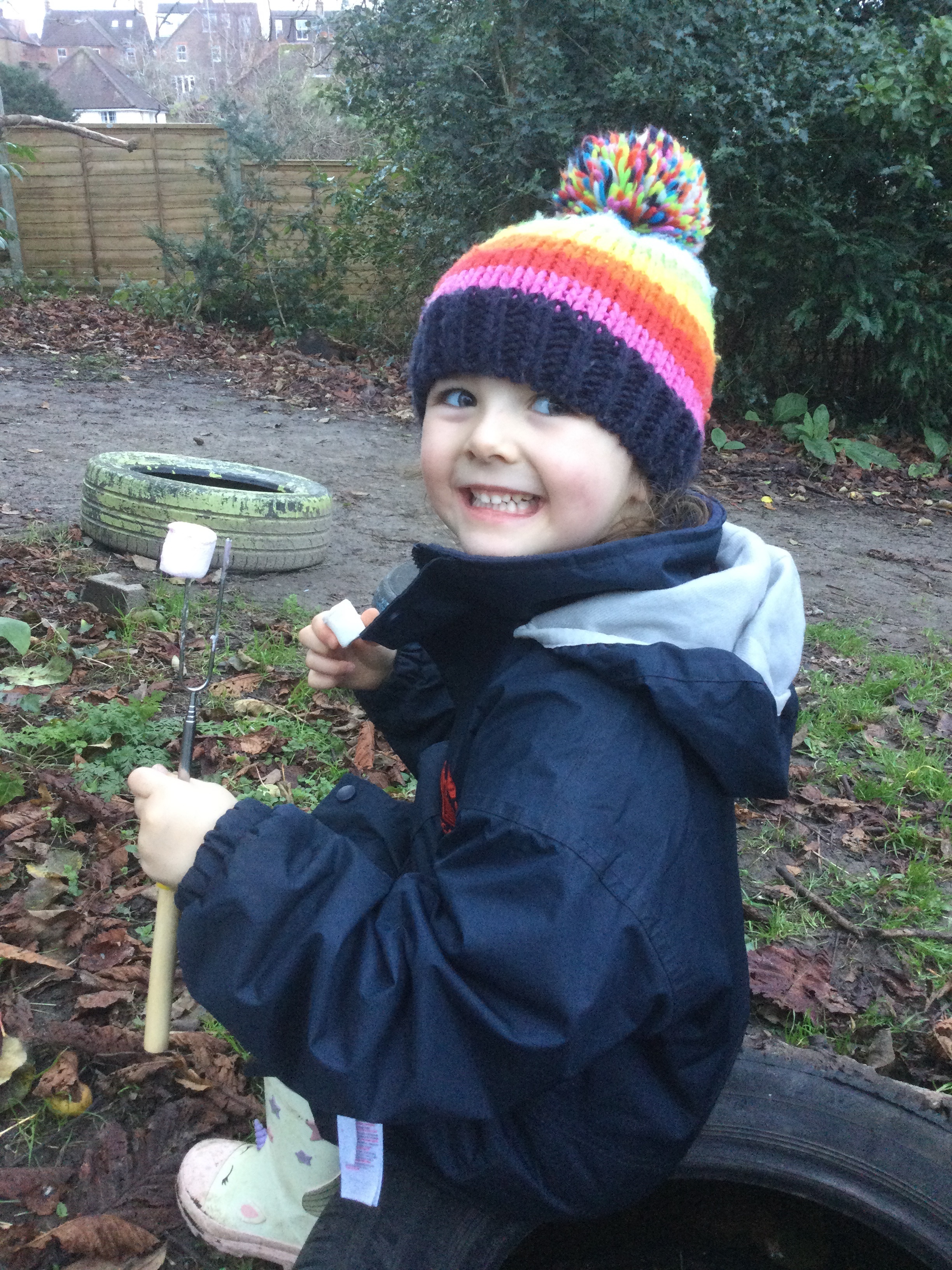 Reception Ends the Term with a Cozy Marshmallow Toast at Forest School